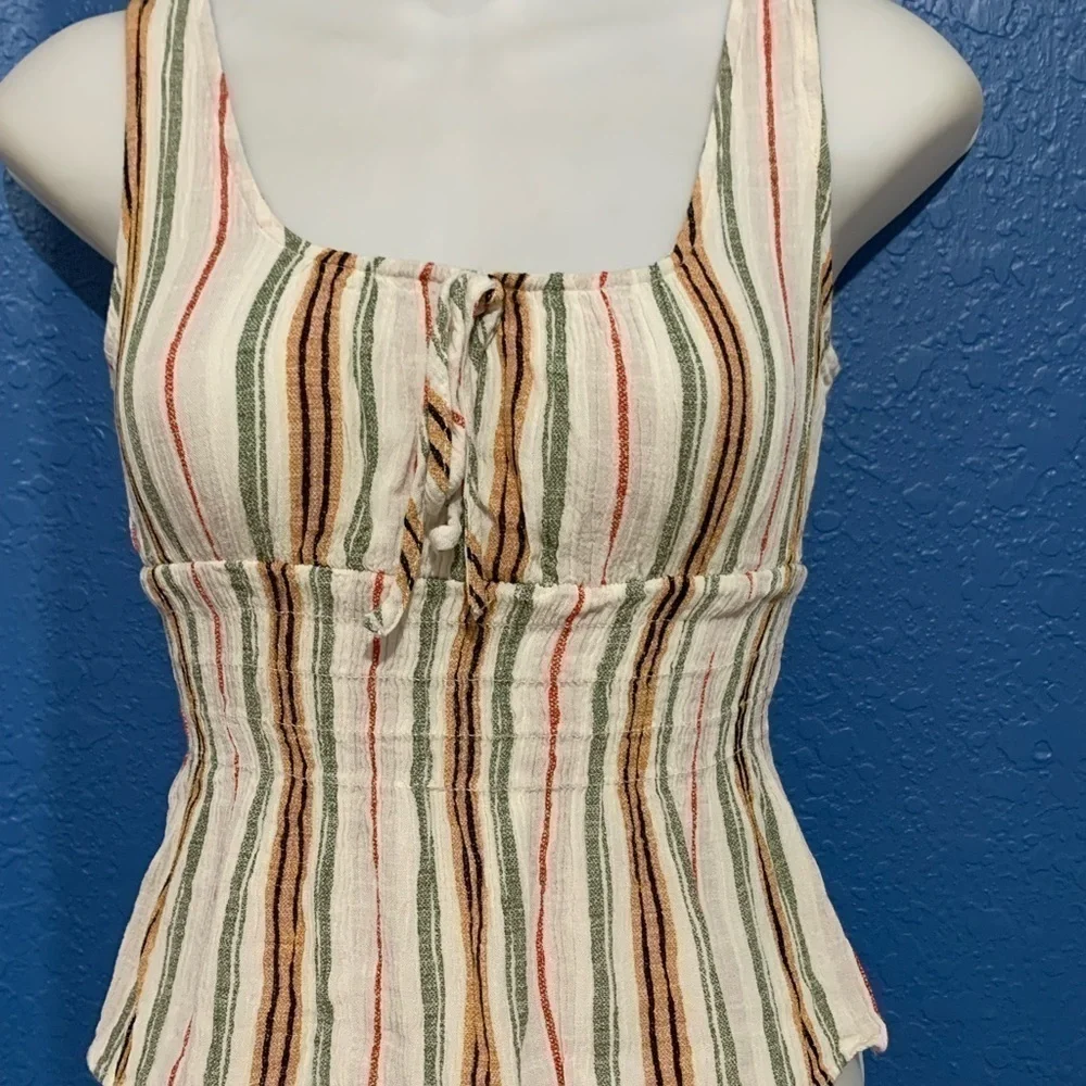 Paper Crane stripped top for women or juniors.